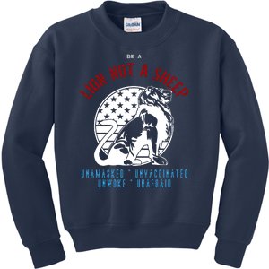 Conservative Lion Not A Sheep Kids Sweatshirt