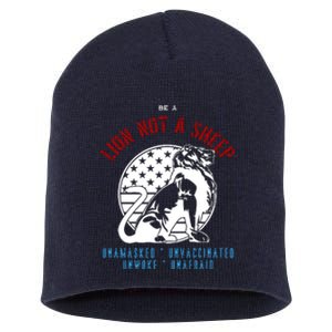 Conservative Lion Not A Sheep Short Acrylic Beanie