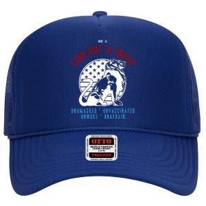 Conservative Lion Not A Sheep High Crown Mesh Back Trucker Hat