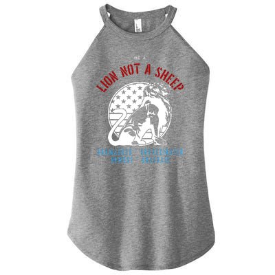 Conservative Lion Not A Sheep Women’s Perfect Tri Rocker Tank