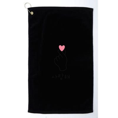 Crash Landing On You Kdrama Korean Heart Finger Golf Towel