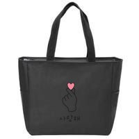 Crash Landing On You Kdrama Korean Heart Finger Zip Tote Bag