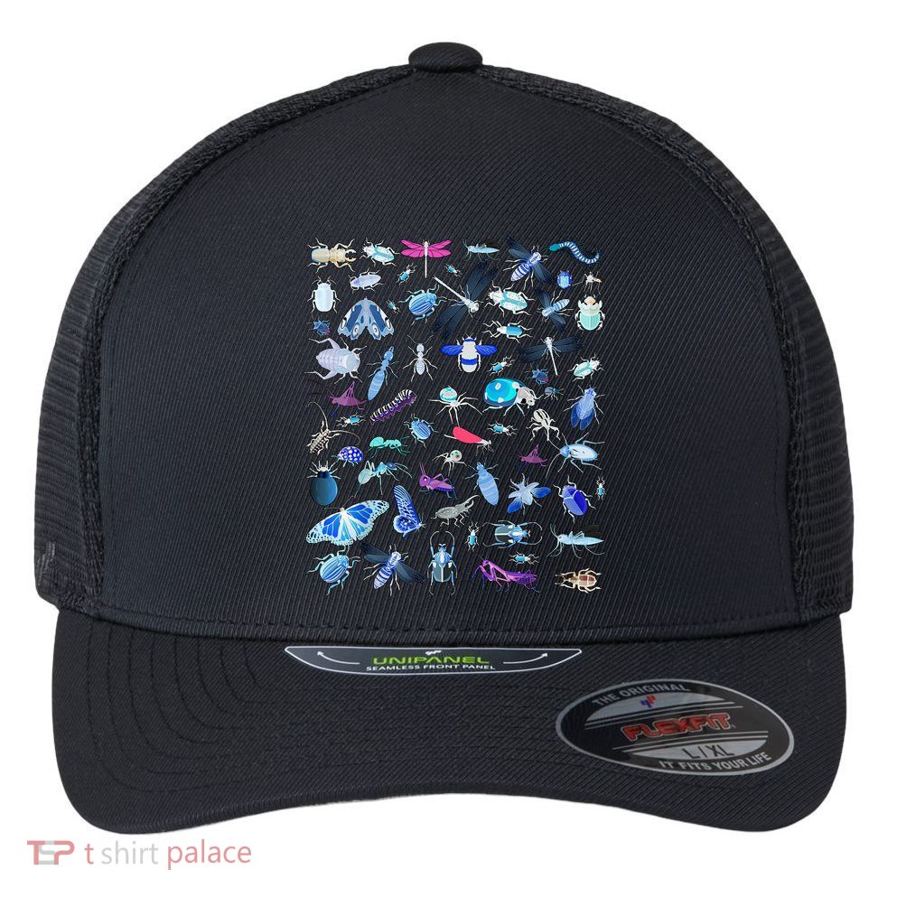 Cool Lots Of Bugs Flexfit Unipanel Trucker Cap