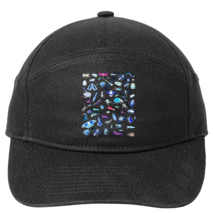 Cool Lots Of Bugs 7-Panel Snapback Hat