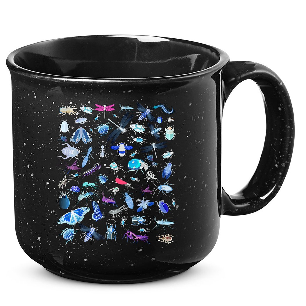 Cool Lots Of Bugs 15oz Campfire Ceramic Mug