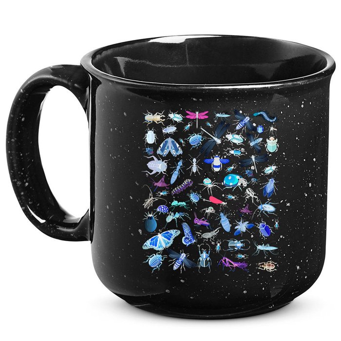 Cool Lots Of Bugs 15oz Campfire Ceramic Mug