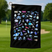 Cool Lots Of Bugs Golf Towel