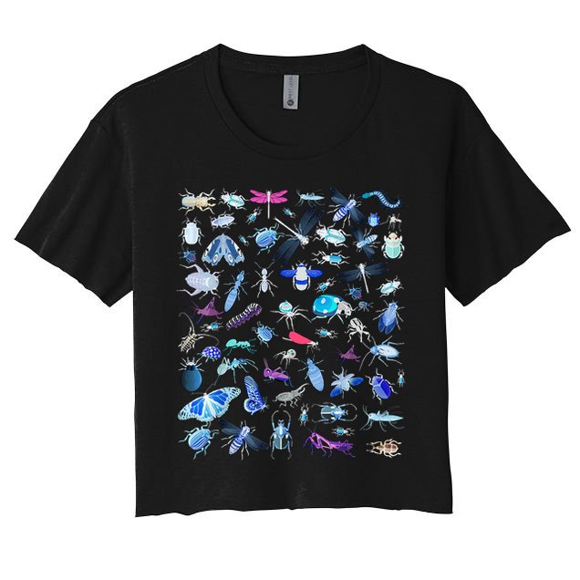 Cool Lots Of Bugs Crop Top