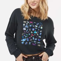 Cool Lots Of Bugs Cropped Pullover Crew