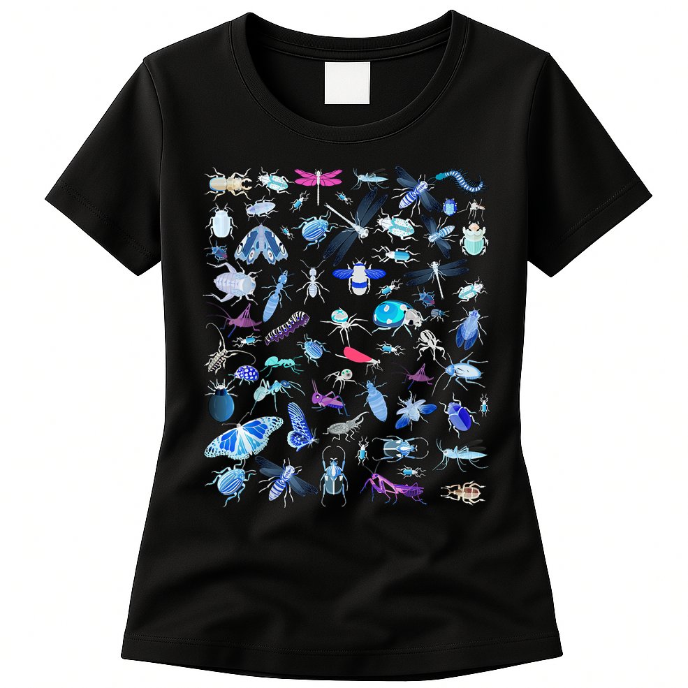 Cool Lots Of Bugs Womens T-Shirt