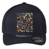 Cool Lots Of Bugs Funny Insect Lover Entomologist Flexfit Unipanel Trucker Cap