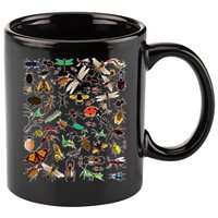 Cool Lots Of Bugs Funny Insect Lover Entomologist 11oz C Handle Ceramic Mug