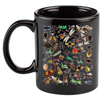 Cool Lots Of Bugs Funny Insect Lover Entomologist 11oz C Handle Ceramic Mug