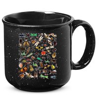 Cool Lots Of Bugs Funny Insect Lover Entomologist 15oz Campfire Ceramic Mug