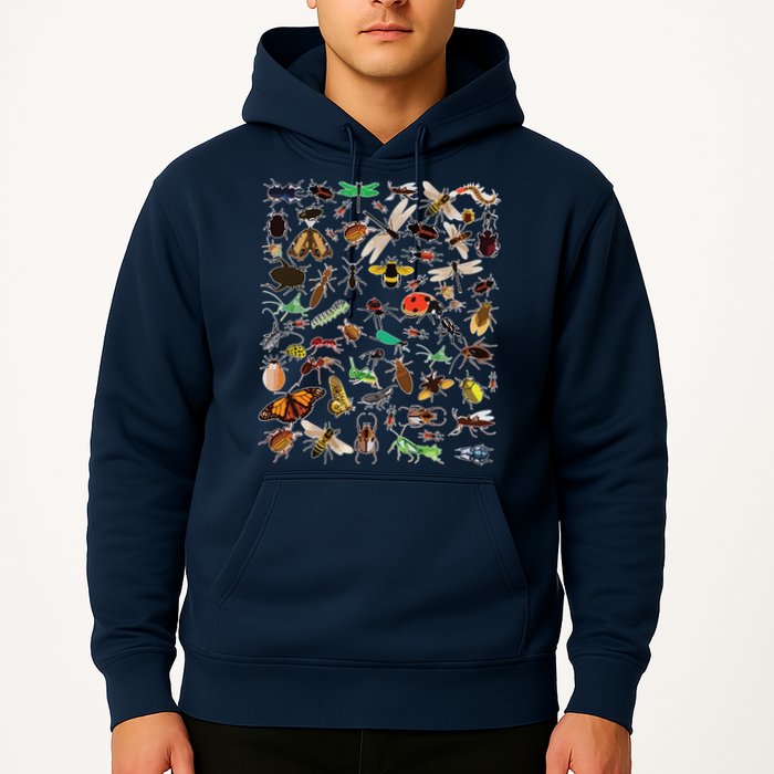 Cool Lots Of Bugs Funny Insect Lover Entomologist Hoodie