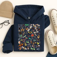 Cool Lots Of Bugs Funny Insect Lover Entomologist Hoodie