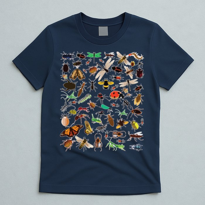 Cool Lots Of Bugs Funny Insect Lover Entomologist T-Shirt