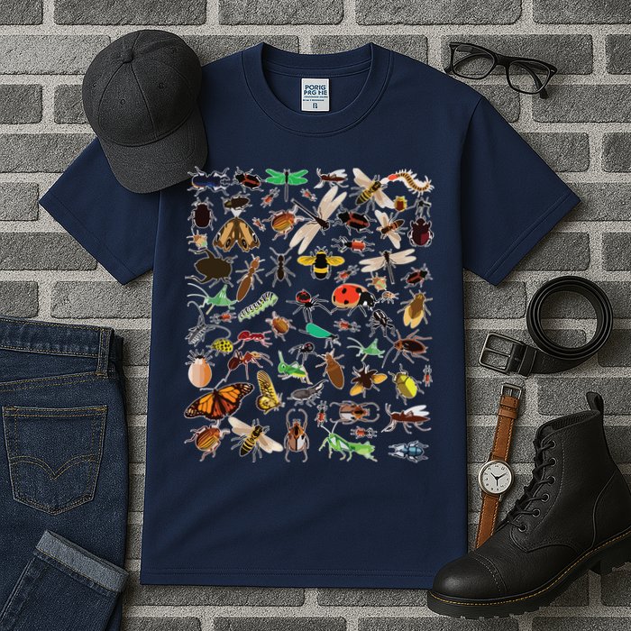 Cool Lots Of Bugs Funny Insect Lover Entomologist Tall T-Shirt