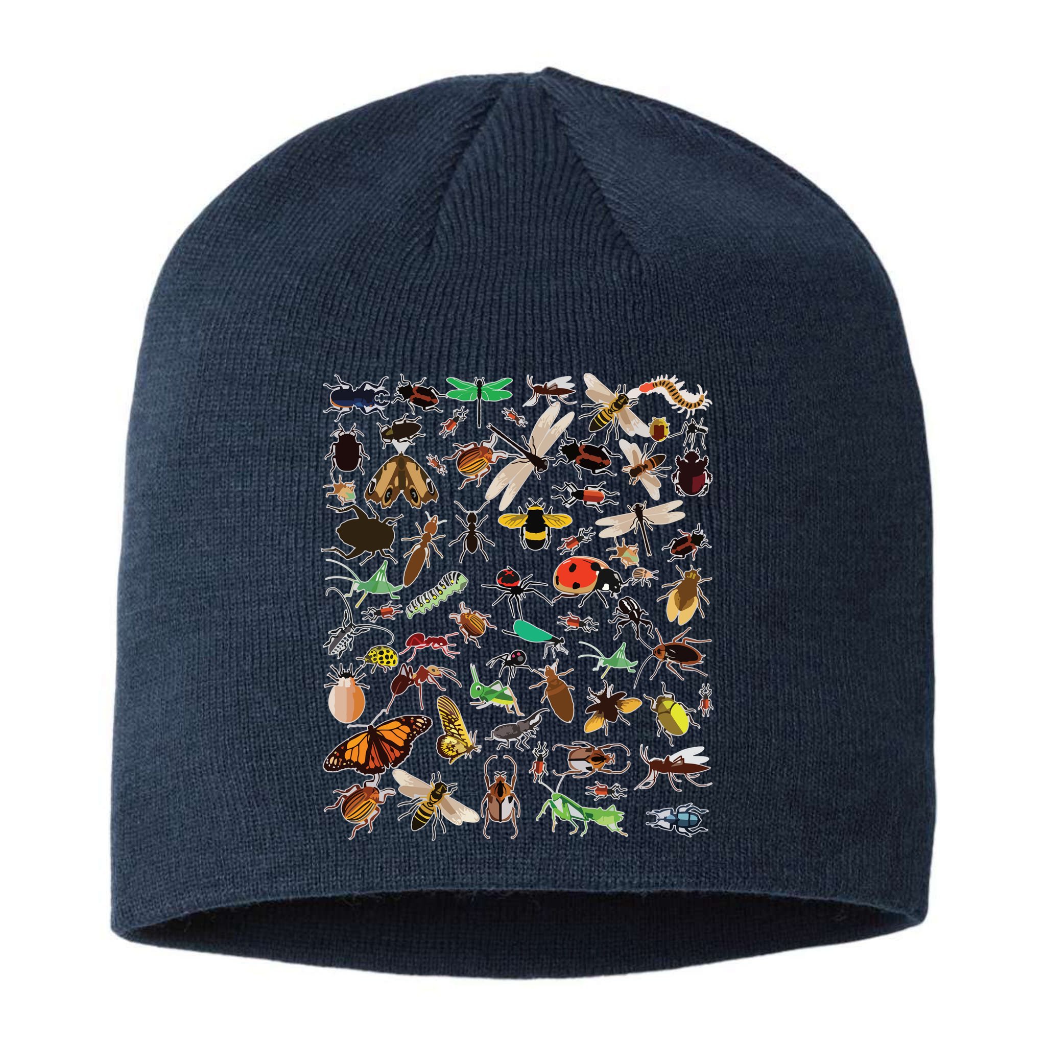 Cool Lots Of Bugs Funny Insect Lover Entomologist Sustainable Beanie