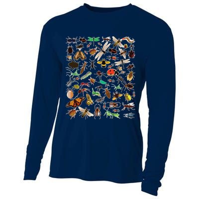 Cool Lots Of Bugs Funny Insect Lover Entomologist Cooling Performance Long Sleeve Crew