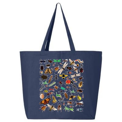 Cool Lots Of Bugs Funny Insect Lover Entomologist 25L Jumbo Tote