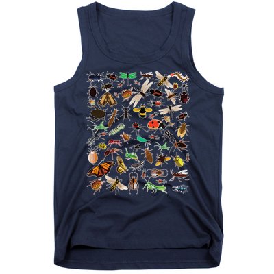 Cool Lots Of Bugs Funny Insect Lover Entomologist Tank Top
