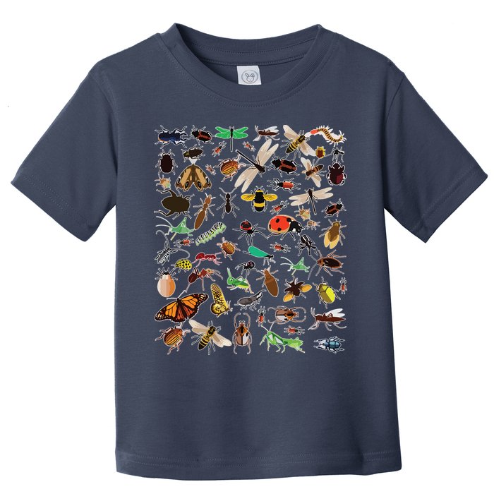 Cool Lots Of Bugs Funny Insect Lover Entomologist Toddler T-Shirt