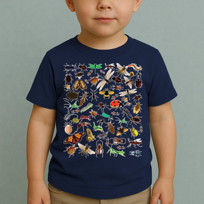Cool Lots Of Bugs Funny Insect Lover Entomologist Toddler T-Shirt
