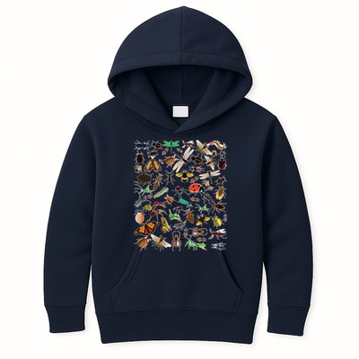 Cool Lots Of Bugs Funny Insect Lover Entomologist Kids Hoodie