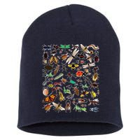 Cool Lots Of Bugs Funny Insect Lover Entomologist Short Acrylic Beanie