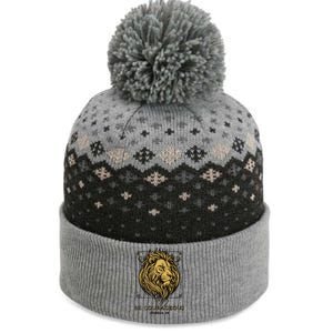 Christian Lion Of Judah Be Courageous Faith Gift The Baniff Cuffed Pom Beanie