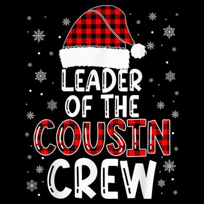 Christmas Leader Of The Cousin Crew Pajamas Family Xmas T-Shirt