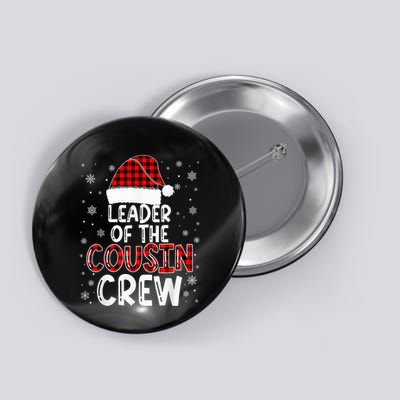 Christmas Leader Of The Cousin Crew Pajamas Family Xmas Button