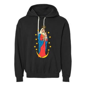 Chiquinquira Lady Of The Rosary Garment-Dyed Fleece Hoodie