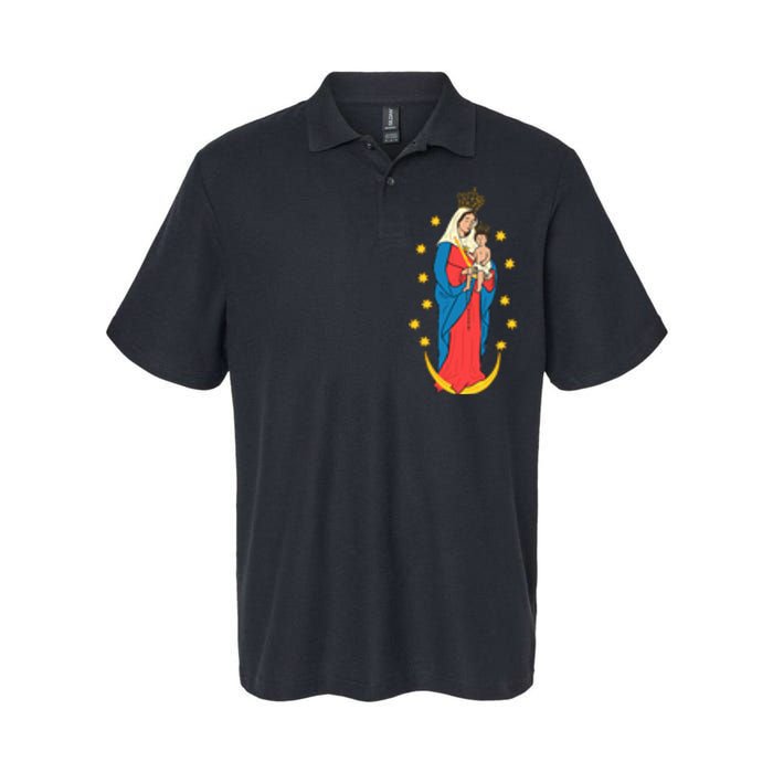 Chiquinquira Lady Of The Rosary Softstyle Adult Sport Polo