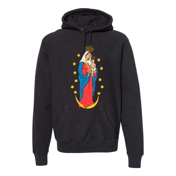 Chiquinquira Lady Of The Rosary Premium Hoodie