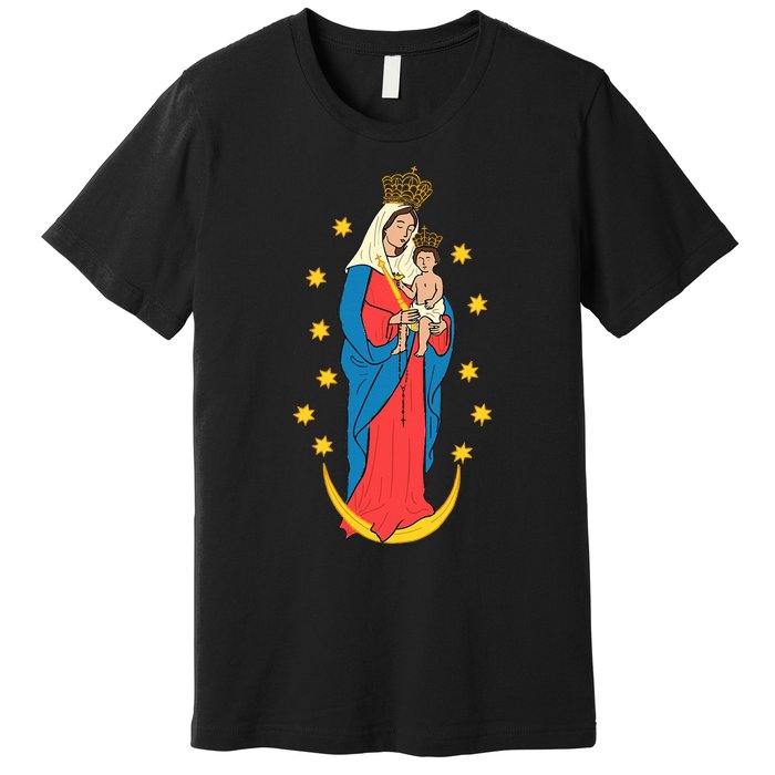 Chiquinquira Lady Of The Rosary Premium T-Shirt