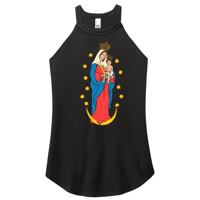 Chiquinquira Lady Of The Rosary Women's Perfect Tri Rocker Tank