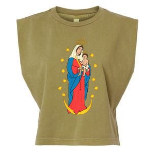 Chiquinquira Lady Of The Rosary Garment-Dyed Women's Muscle Tee