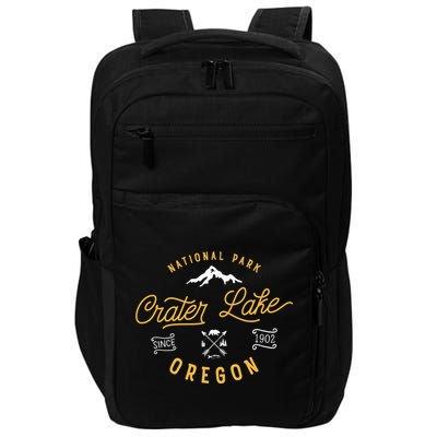 Crater Lake Oregon National Park Vintage Retro Outdoor Novelty Impact Tech Backpack