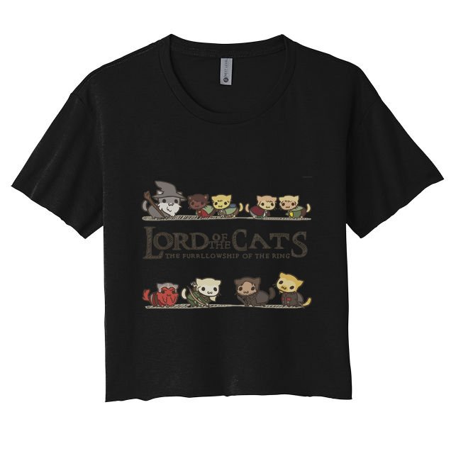 Cat Lord Of The Cats Gift Funny Kitten Gift Great Gift Crop Top