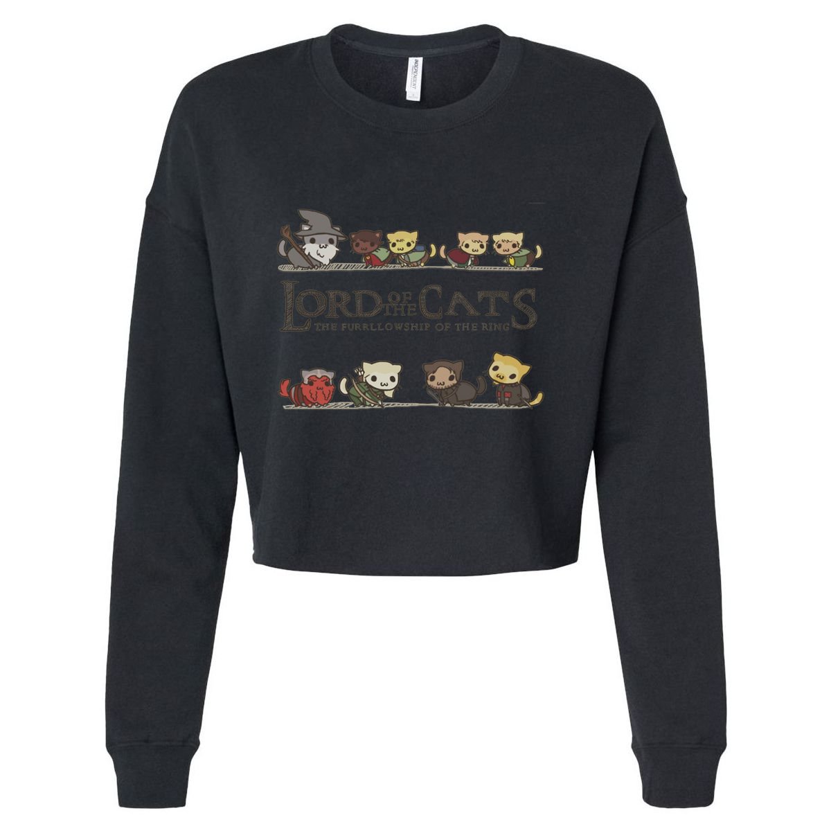 Cat Lord Of The Cats Gift Funny Kitten Gift Great Gift Cropped Pullover Crew