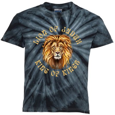 Christian Lion Of Judah Jesus Christ Gift Kids Tie-Dye T-Shirt