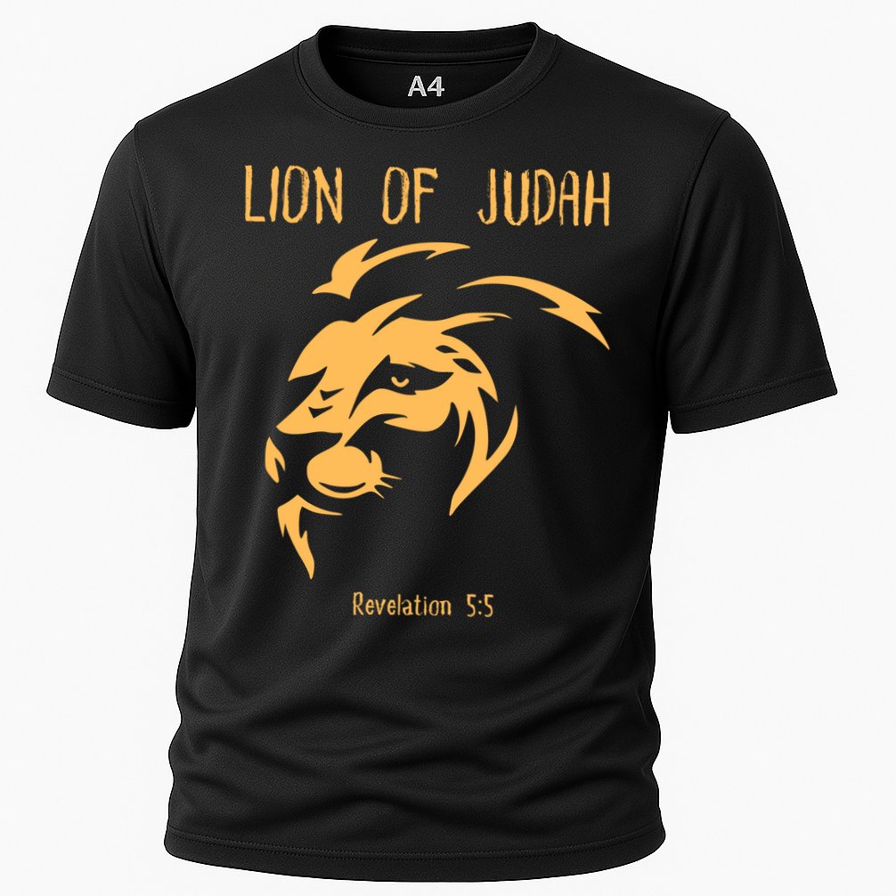 Christian Lion Of Judah Jesus Christ Gift Cooling Performance Crew T-Shirt
