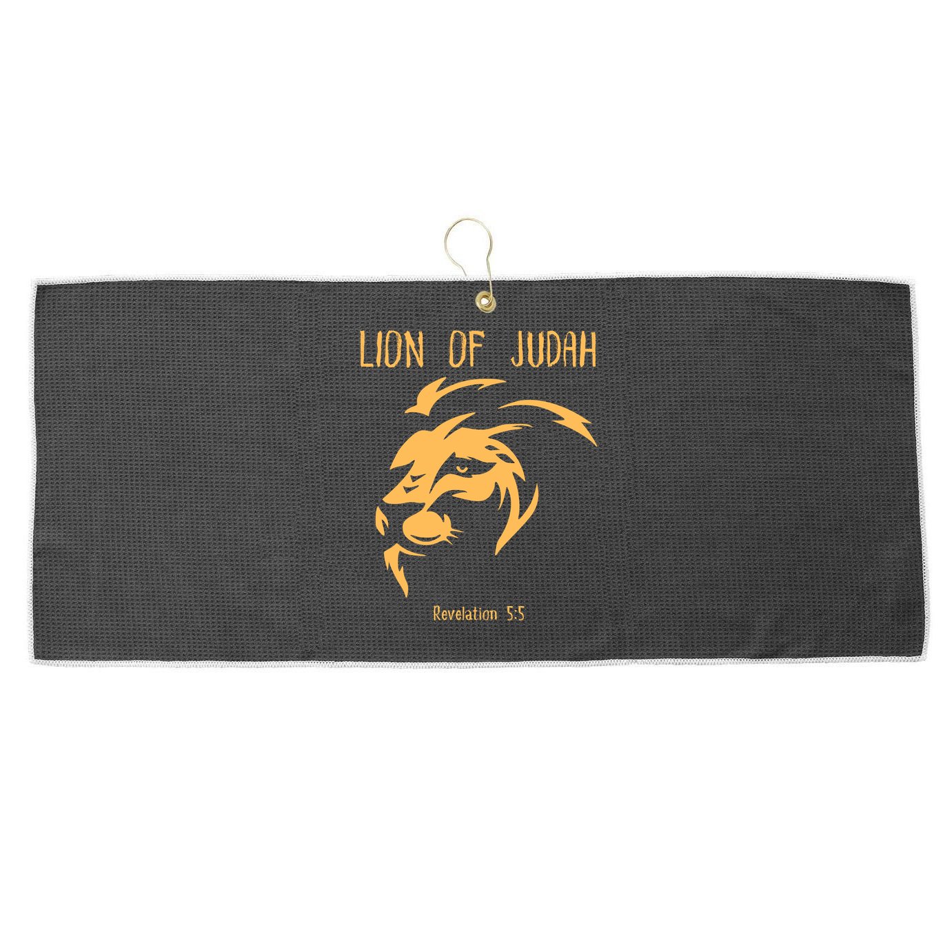 Christian Lion Of Judah Jesus Christ Gift Large Microfiber Waffle Golf Towel
