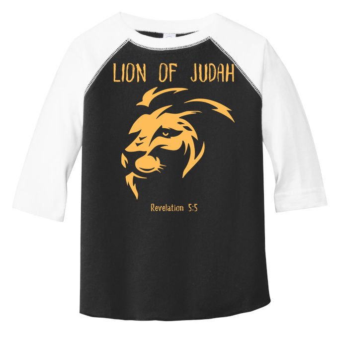 Christian Lion Of Judah Jesus Christ Gift Toddler Fine Jersey T-Shirt