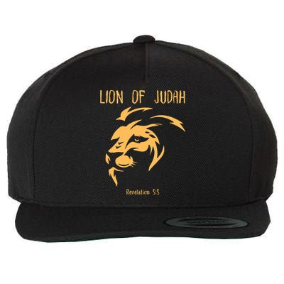 Christian Lion Of Judah Jesus Christ Gift Wool Snapback Cap