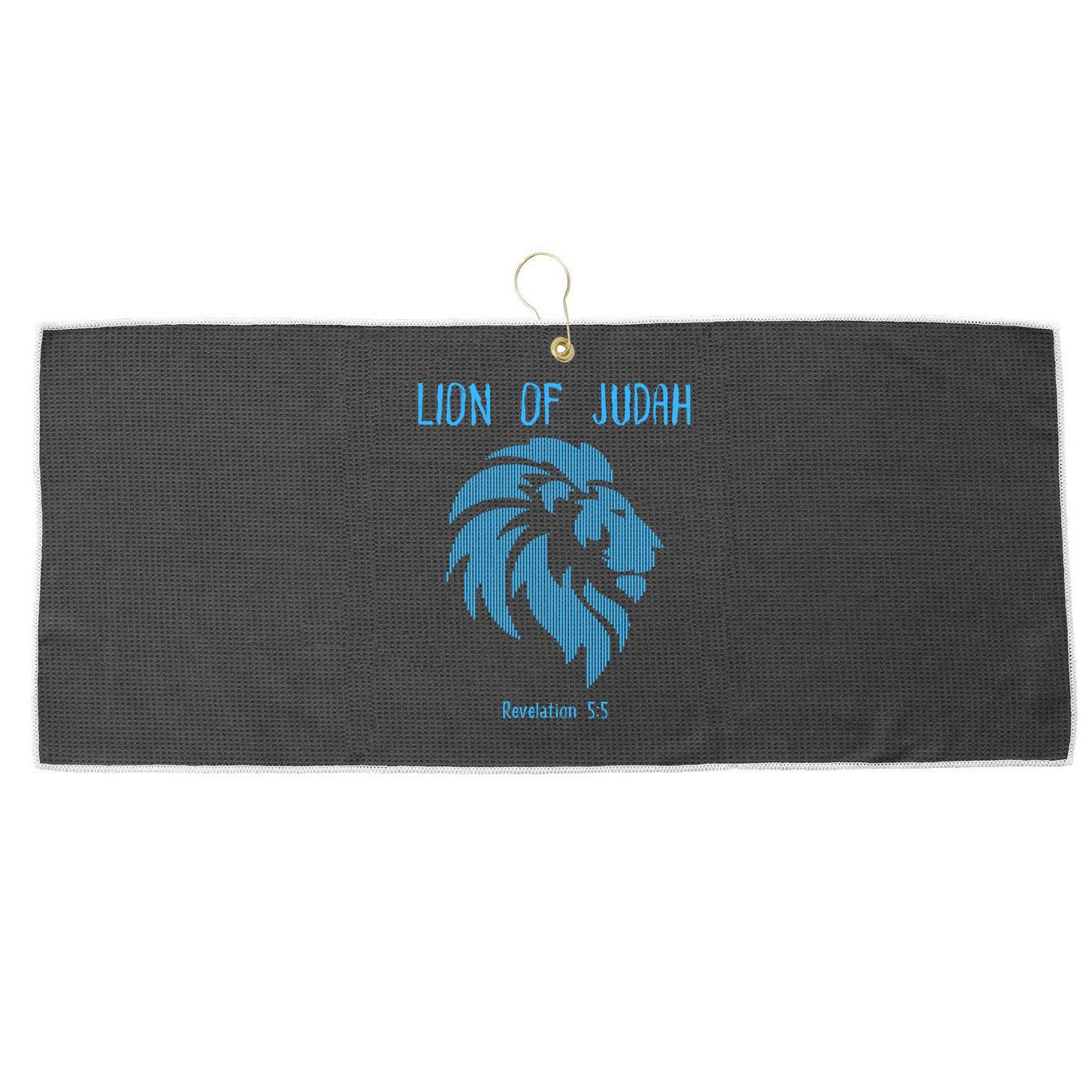 Christian Lion Of Judah Jesus Christ Gift Large Microfiber Waffle Golf Towel