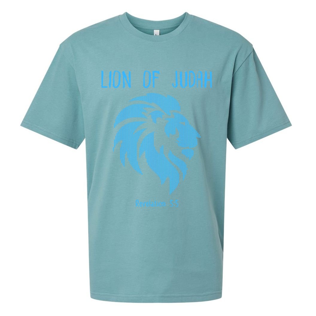 Christian Lion Of Judah Jesus Christ Gift Sueded Cloud Jersey T-Shirt