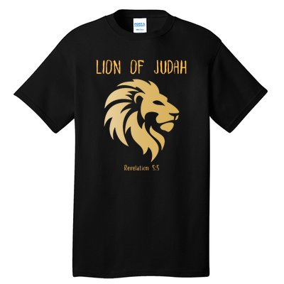 Christian Lion Of Judah Jesus Christ Gift Tall T-Shirt